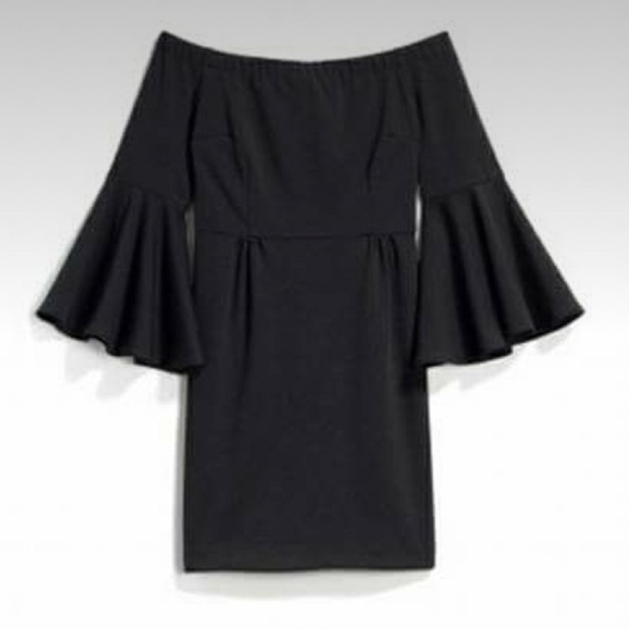 Trina Trina Turk Miley Textured Ponte Off-The-Shoulder Dress, New with Tags - Picture 1 of 6